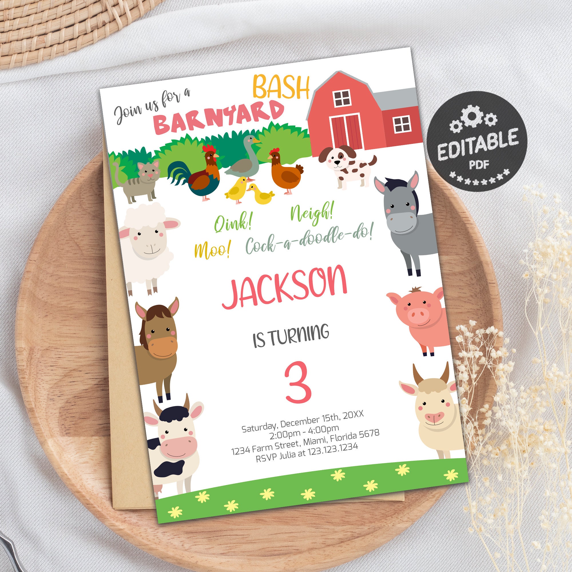 Farm Invitations - Etsy