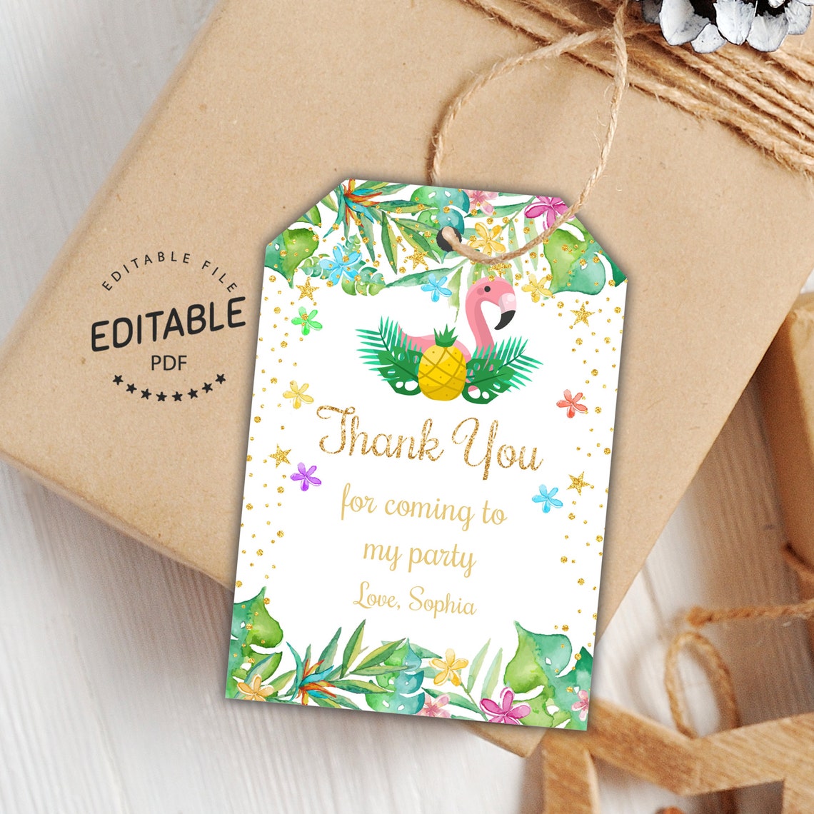 Flamingo Tags Flamingo Gift Tags Flamingo Favor Tags - Etsy