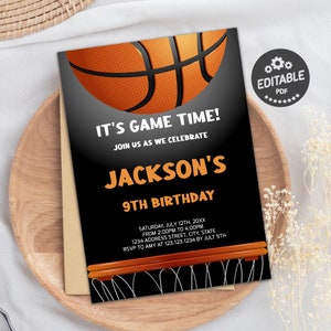 Chicago Bulls Jersey Birthday Invitation Instant Download