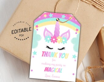 unicorn tags unicorn gift tags unicorn favor tags unicorn etsy ireland