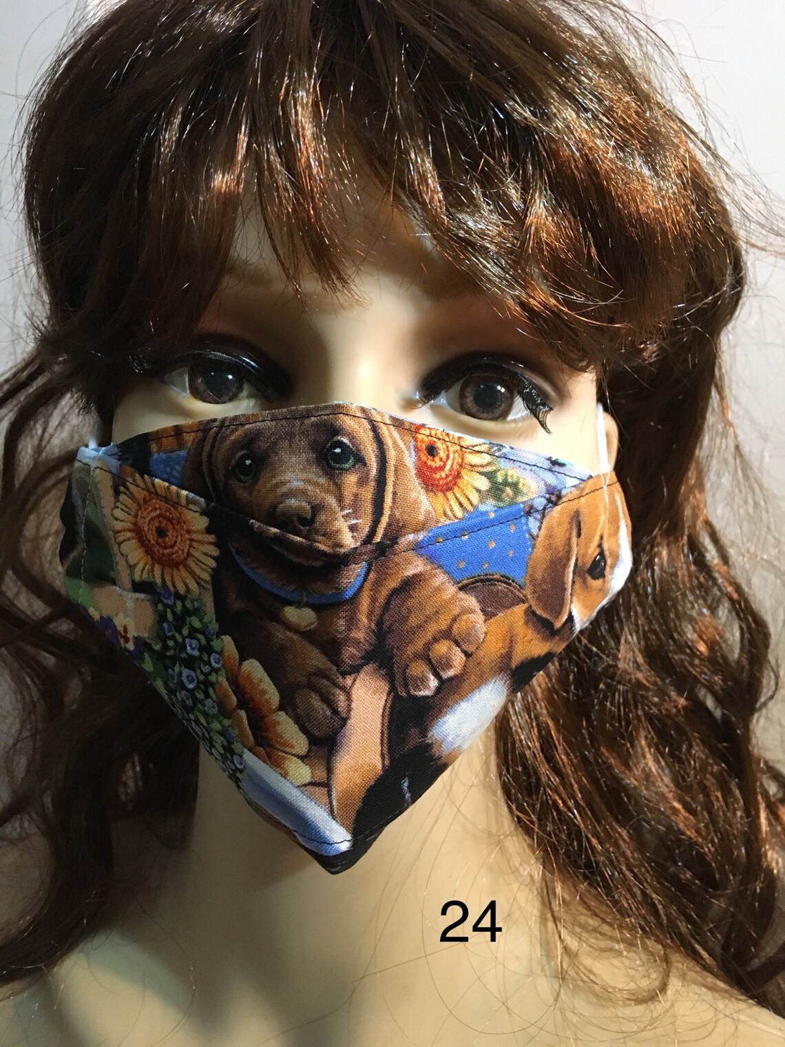 Dog Print Face Mask Item 24 Etsy