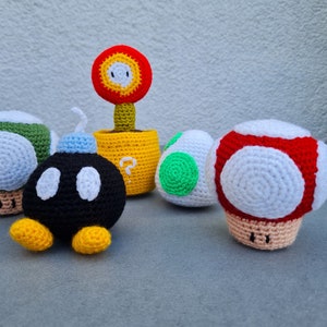 Super Mario Set, Nintendo Amigurumis crocheted