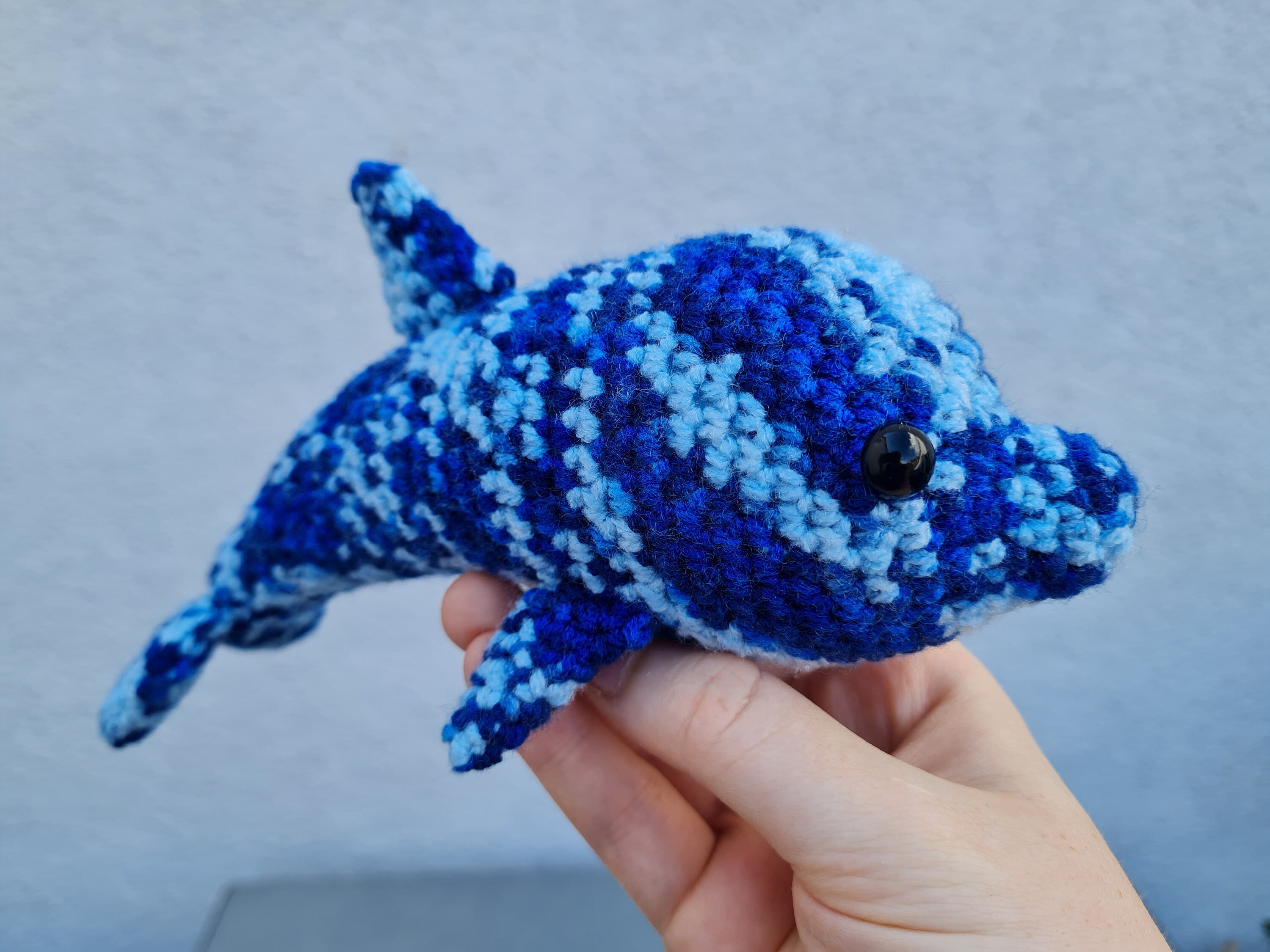 ハンドメイド　夏　編みぐるみ　インテリア　置物　海の生き物　イルカ ハンドメイド 夏 編みぐるみ インテリア 置物 海の生き物 イルカ