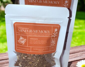 Mind & Memory Herbal Tea | Brain Support for Focus - Etsy