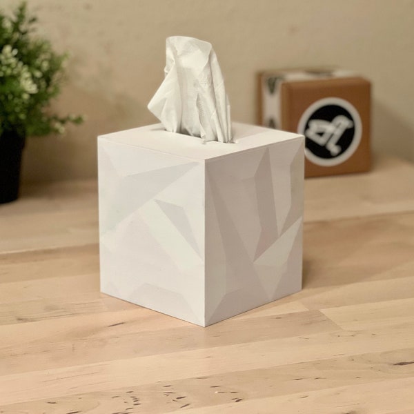 Couverture de boîte à mouchoirs Cube | Couleurs personnalisées disponibles | Fabriqué à partir de 75 % de matériaux recyclés
