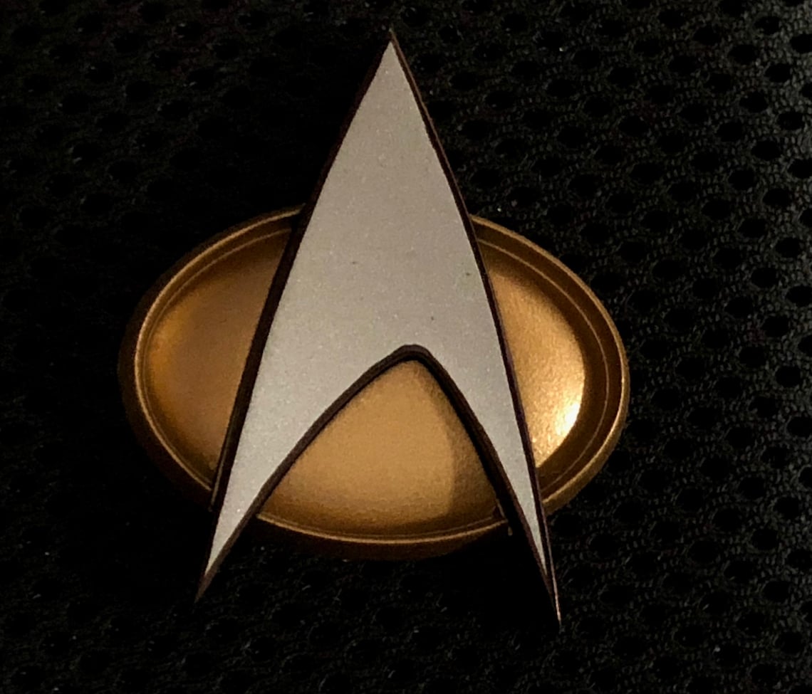 Star Trek the Next Generation Starfleet Combadge Communicator Etsy