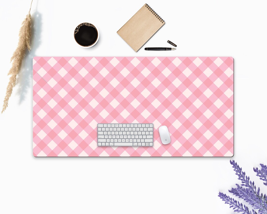 Cute Pink Desk Pad Extra Large Desk Mat Desk Mat Cute Large Etsy