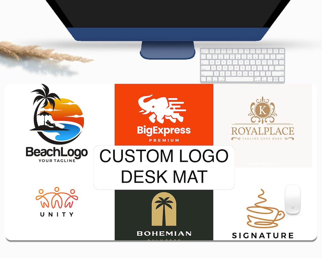 Custom Company Logo Desk Mat, Business Promotion Items, Personalized Company Logo Gifts, Custom