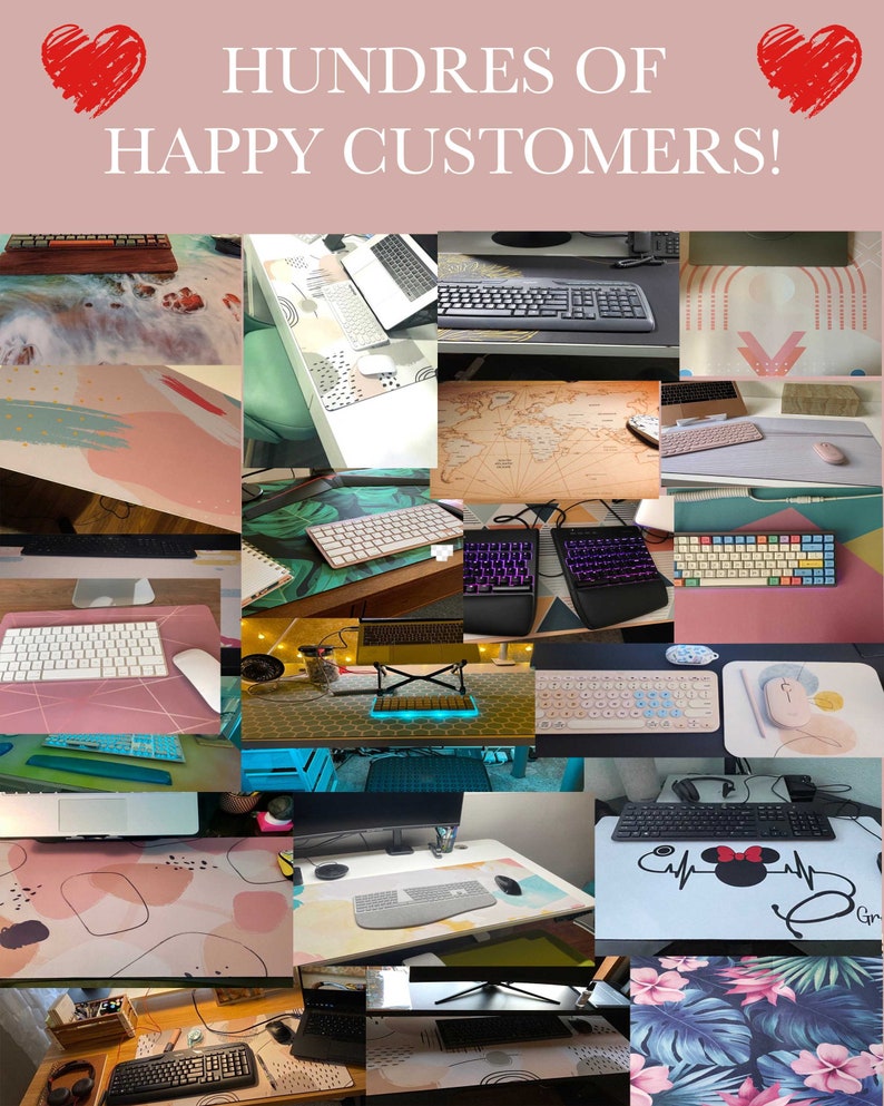 Floral Decorative Desk Mat Abstract Desk Mat Luxury Desk Etsy