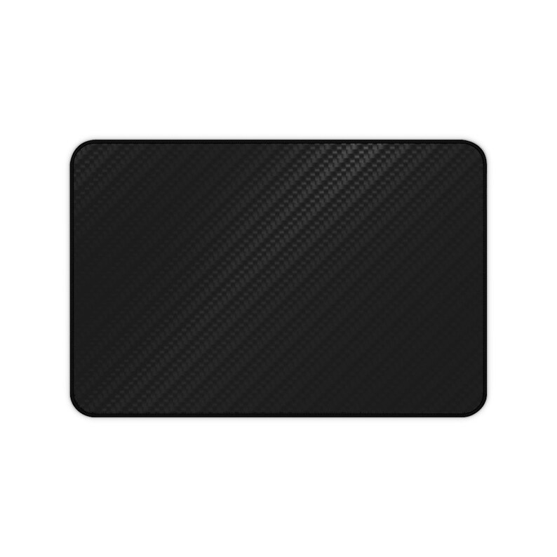 Desk Mat Extra Large Carbon Fiber Pattern Desk Mat Black Etsy