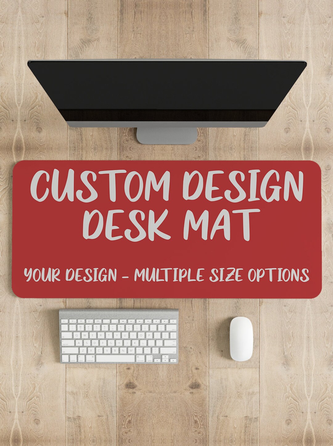 Custom Design Desk Mat With Multiple Sizes, Personalized Large Mouse Pad, Customized Desk Pad