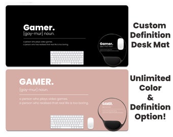 Custom Definition Desk Mat, Custom Mouse Pad, Gaming Desk Mat, Gaming Mouse Pad, Aesthetic Desk Decor, Custom Desk Mat, Definition Mouse Pad