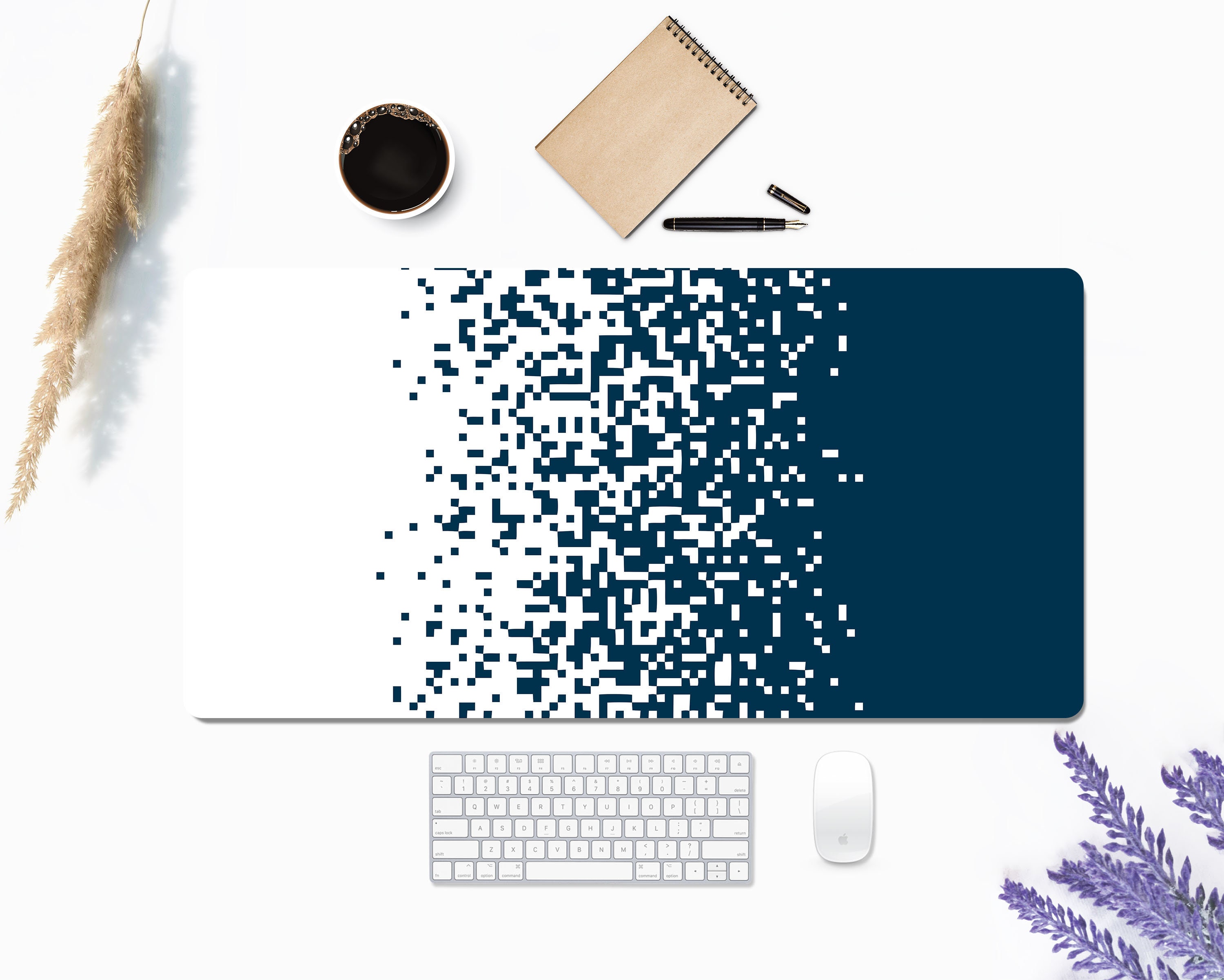 Cute Pixel Art Desk Mat Extra Large Desk Mat Large Gaming Etsy