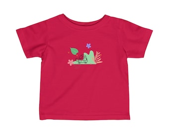 Turtle Flower Baby T shirt/infant girl clothes/infant boy clothes/baby clothes/baby girl clothes/baby girl gift/baby shirt/baby shirts