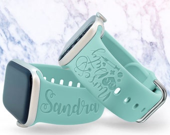 Personalized Nurse on duty Watch Band Compatible with Apple Watch iWatch Gift Band Personalized Silicone 38/40/41/42 44/45/49 Strap Engraved