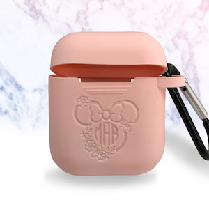 Gepersonaliseerde AirPods Case Sleutelhanger Monogram Gegraveerd Silicone Airpod Protactive Cover Air Pods Holder Gift Funny Girls