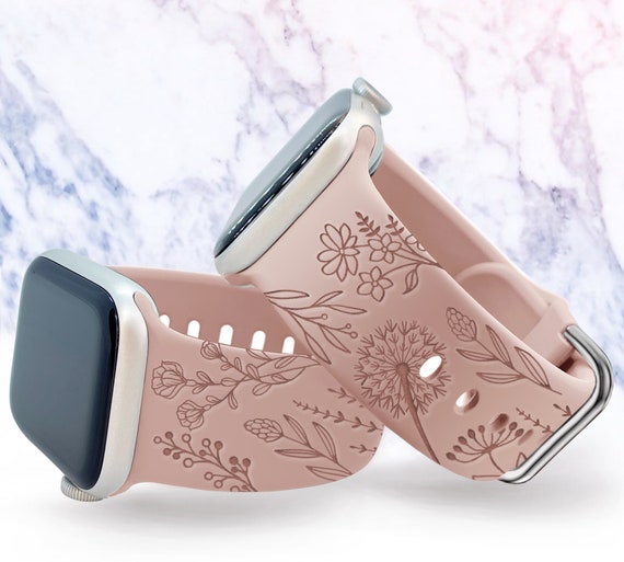Wildflower Watch Band Compatible With Apple Watch Iwatch Band - Etsy