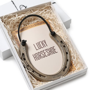 Lucky Horseshoe- Gift for GOOD LUCK- Housewarming Gift- Horseshoe Gift- Gift For Luck- New Home Gift Idea- Horseshoe Art Gift-Good Luck Gift