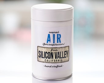 Canned Air From Silicon Valley Entrepreneur Gift Tech Humor Gift StartUp Gift Idea  Inspiration Gift For Programmer Silicon Valley Souvenir