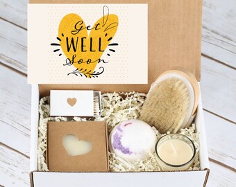 Get Well Soon- Relaxation gift- Feel Better Soon- Spa Gift Set- Custom Gift- Hospital Care Gift- Personalised Box-Recovery Gift- Vanilla box