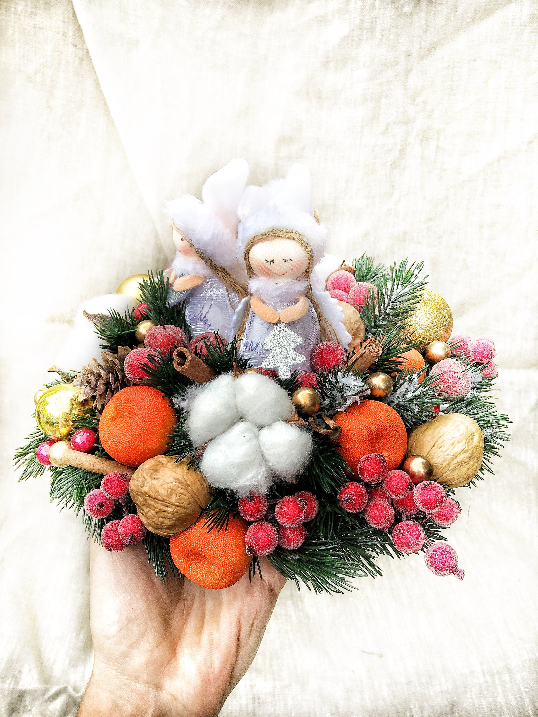 Christmas Angel Table Top Accents Centrepiece Christmas  Etsy