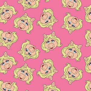 Miss Piggy on Pink Cotton