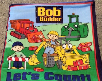 Bob the Builder Let’s Count fabric book- 10 pages-Counting quiet book-Brightly colored