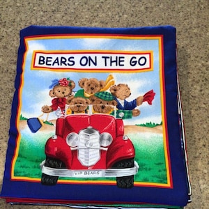Bears On The Go- fabric book
