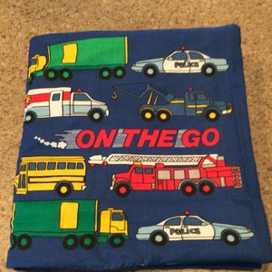 Transport Stoff Quiet Book: Maschinenwaschbar Soft Book