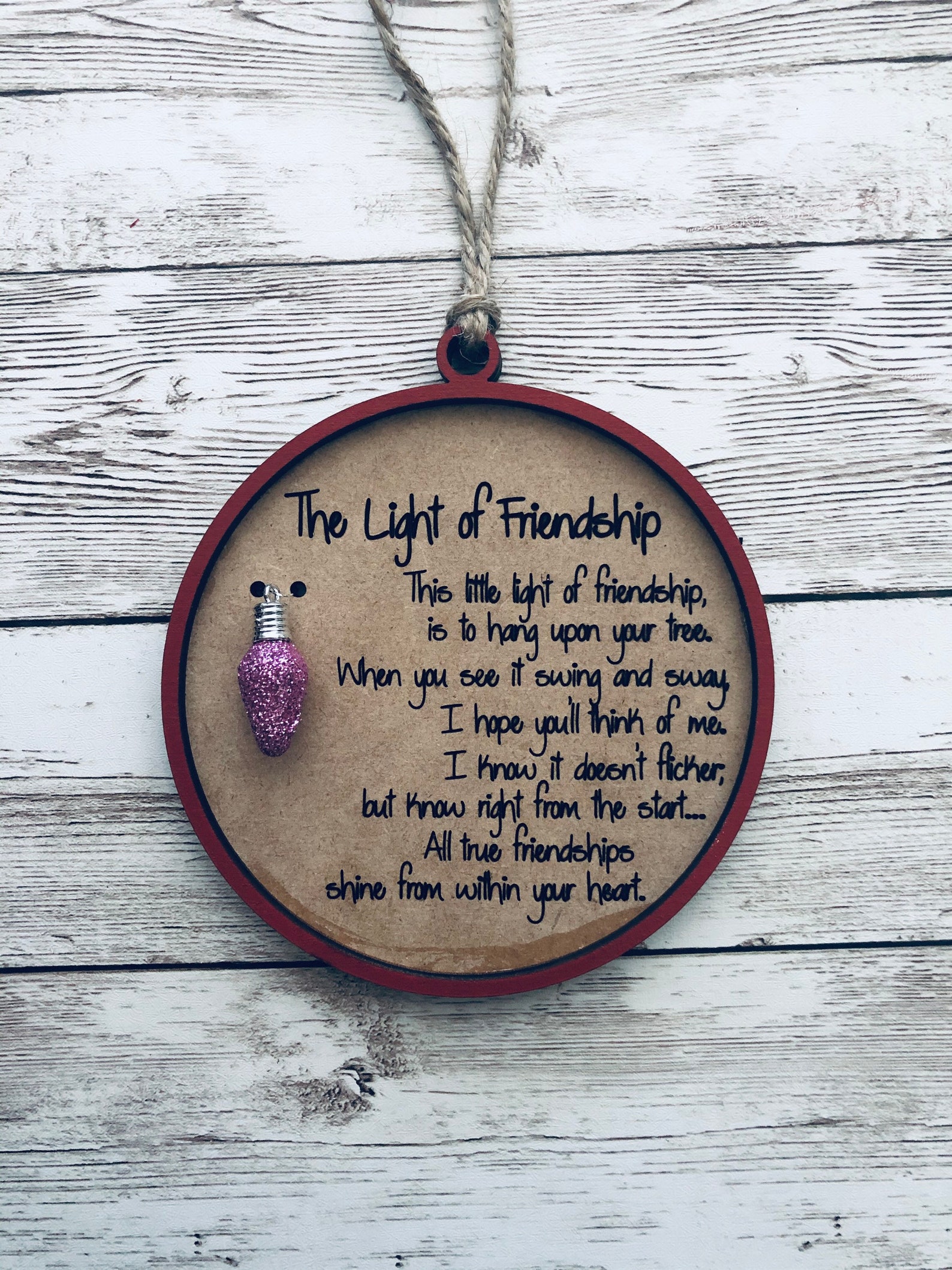 Friendship Ornament Etsy
