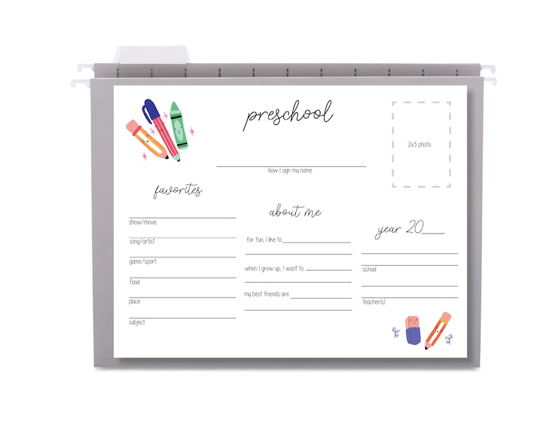 Memory Box Quick Write Memory Box Starter Printable Sheets, Childs Memory Box, Digital ...