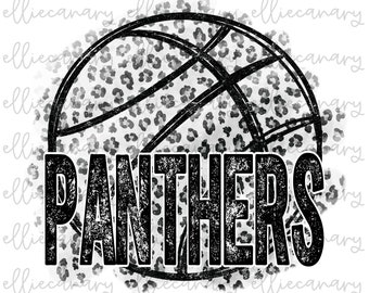 Go Panthers PNG Sports Mom Team Spirit, Digital Download, Sublimation Design Football Baseball Basketball Mascot Leopard Cheetah Tie Dye