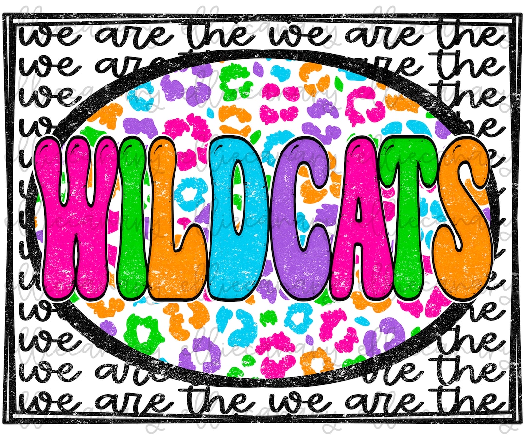 We Are the Wildcats Mascot PNG Sports Mom Team Spirit, Digital Download ...