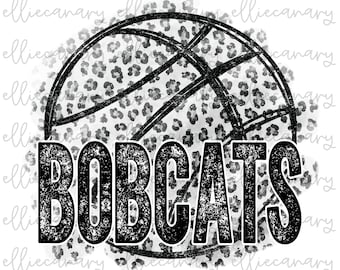 Go Bobcats PNG Sports Mom Team Spirit, Digital Download, Sublimation Design Football Baseball Basketball Mascot Leopard Cheetah Tie Dye