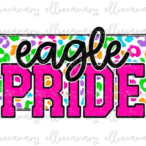 Adler Stolz Maskottchen PNG Sport Mama Teamgeist, digitaler Download, Sublimation Design Retro Hell Leopard Maskottchen Buchstabe