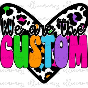 Mascotte PERSONALIZZATA PNG Design Leopardo bianco Personalizzato "Noi siamo la" Mamma sportiva Spirito di squadra Download digitale Sublimazione Design Leopardo arcobaleno luminoso