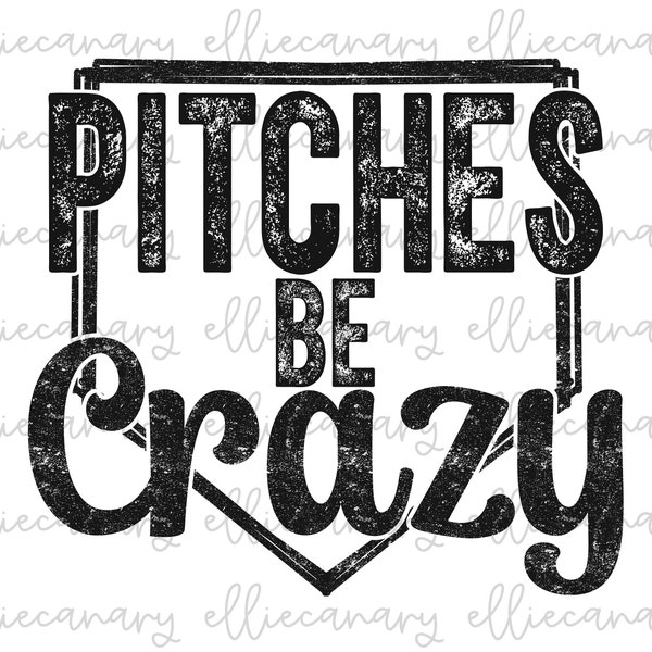 Softball Baseball PNG Pitches Be Crazy Sports Mom Team Spirit, Digital Download, Sublimation Design Baseball Leopard Cheetah