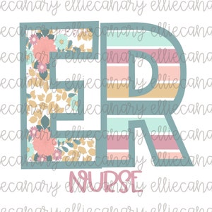 ER ナース png、看護師、病院、緊急治療室、デジタル ダウンロード、昇華デザイン、即時ダウンロード、キャリア