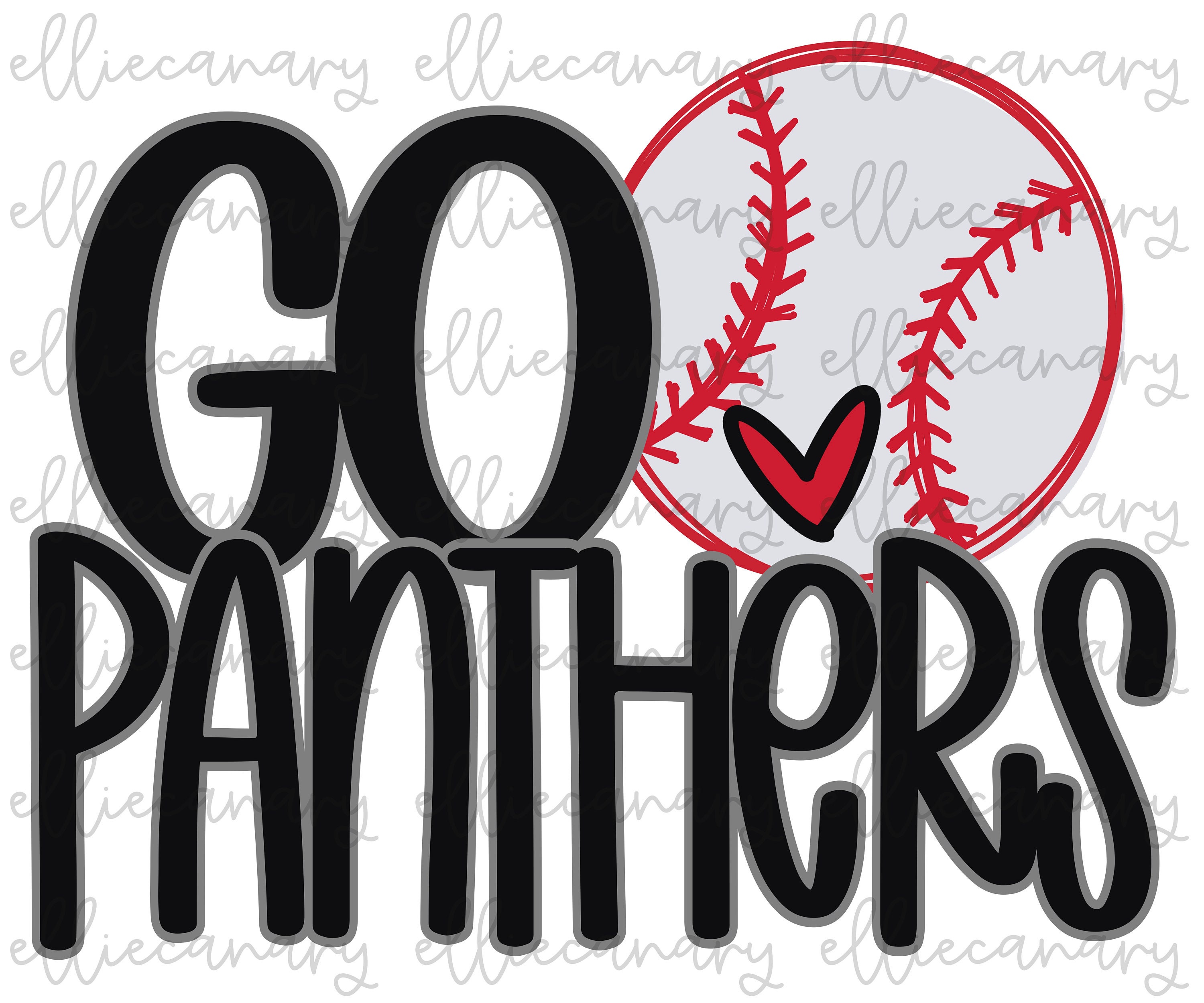Baseball Go Panthers PNG, Team Spirit Design (digital Download) - Etsy