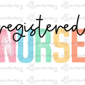 RN PNG, Registered Nurse, Digital Download, Sublimation Design, Instant Download, Career