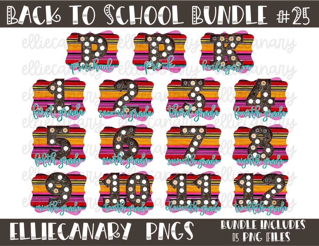 School PNG Bundle #25 Teacher Designs, Back to School, Digital Download ...