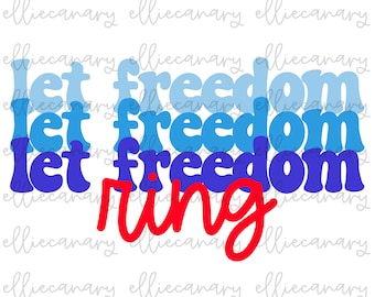 Que suene la libertad PNG: Diseño patriótico del 4 de julio (Descarga digital)