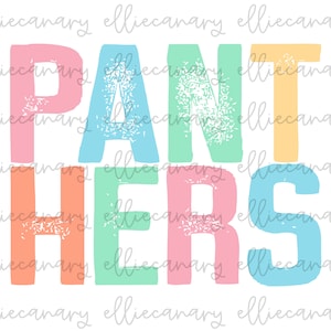 Go Panthers PNG Sports Mom Team Spirit, Digital Download, Sublimation Design Tie Dye Heart Football Baseball Soccer