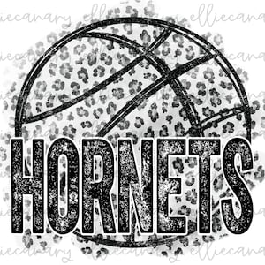 Go Hornets PNG: Leopard Cheetah Tie Dye, Sports Mom Design (Digital Download)