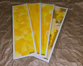 Bookmarks - Abstract painting YELLOW