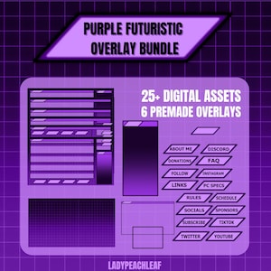 Purple Futuristic Streaming Bundle