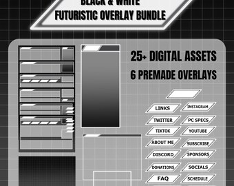 Black & White Futuristic Streaming Bundle