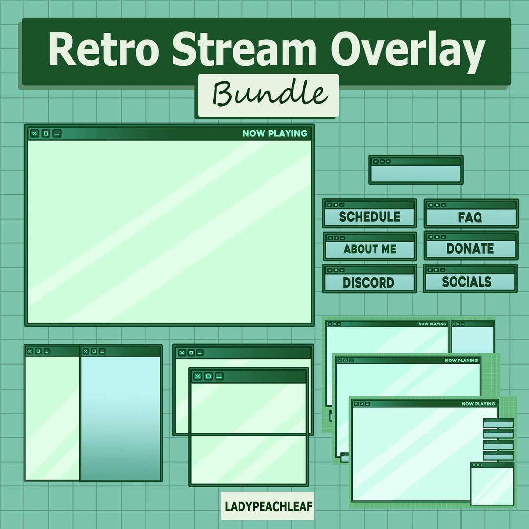 Retro Green Stream Bundle - Etsy