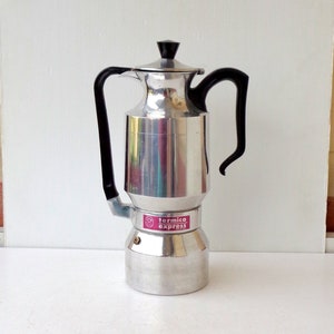12-cup Thermos Coffee Maker in Aluminum Made in Italy From the 70s