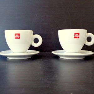 Illy Espresso Cups and Saucers, Italy Made, Special Edition, Illy Art  Colledtion, Daniel Buren 